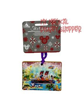 DCL Disney Cruise Line Joey Chou Sketchbook Ceramic Ornament